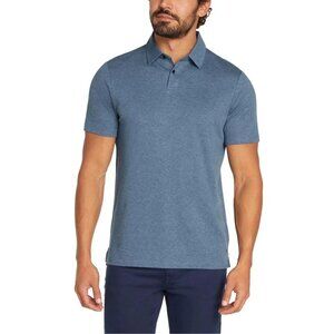 NEW Banana Republic Men's L Luxe Touch Performance Polo Shirt Blue